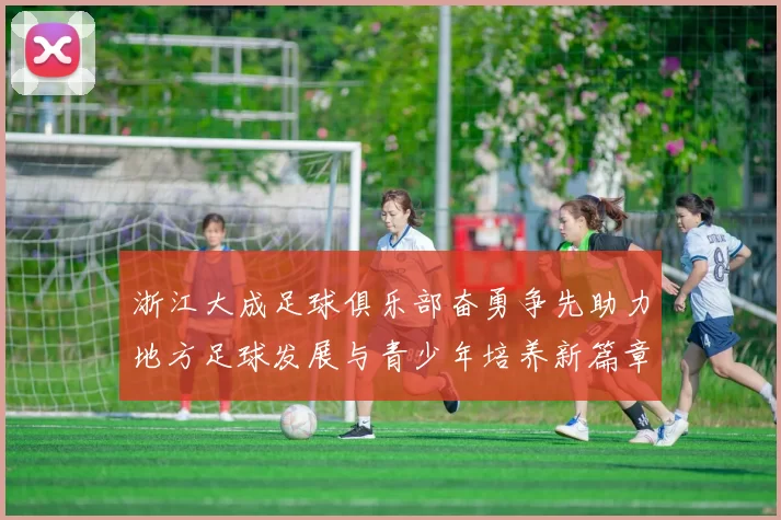 浙江大成足球俱乐部奋勇争先助力地方足球发展与青少年培养新篇章